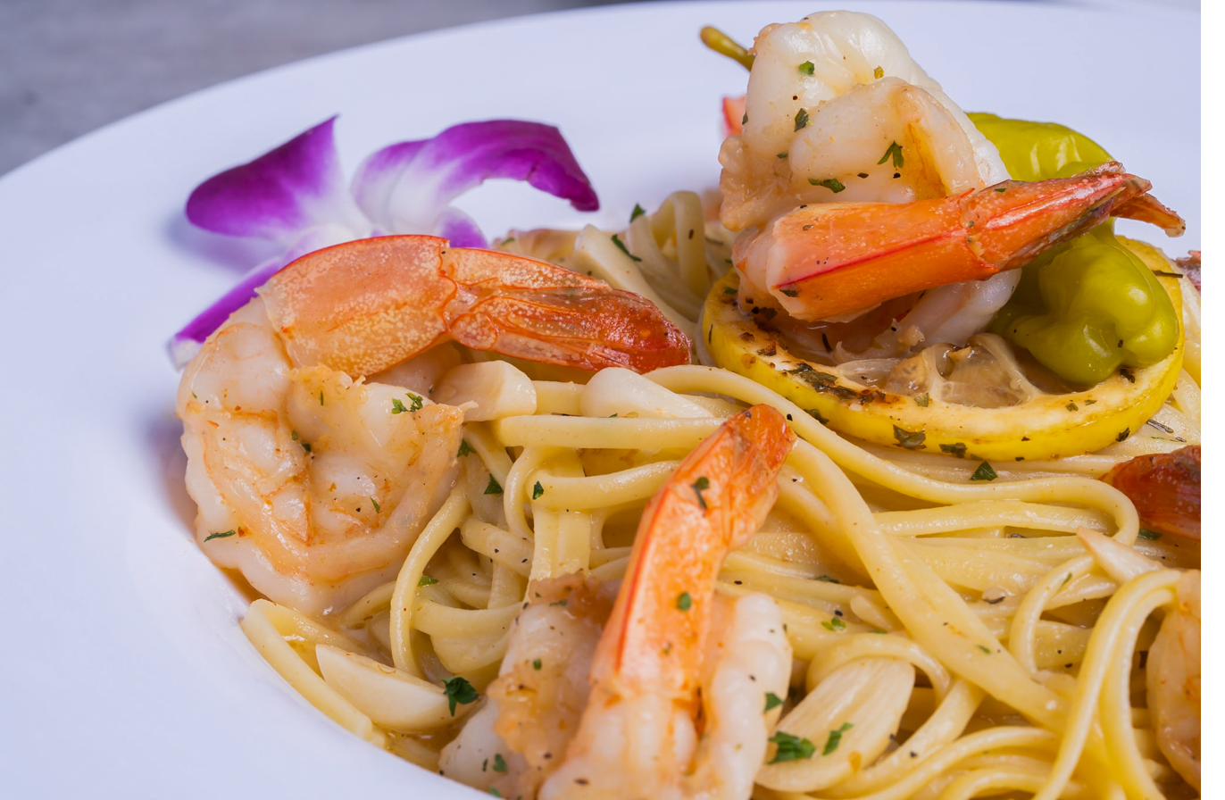 Shrimp linguini