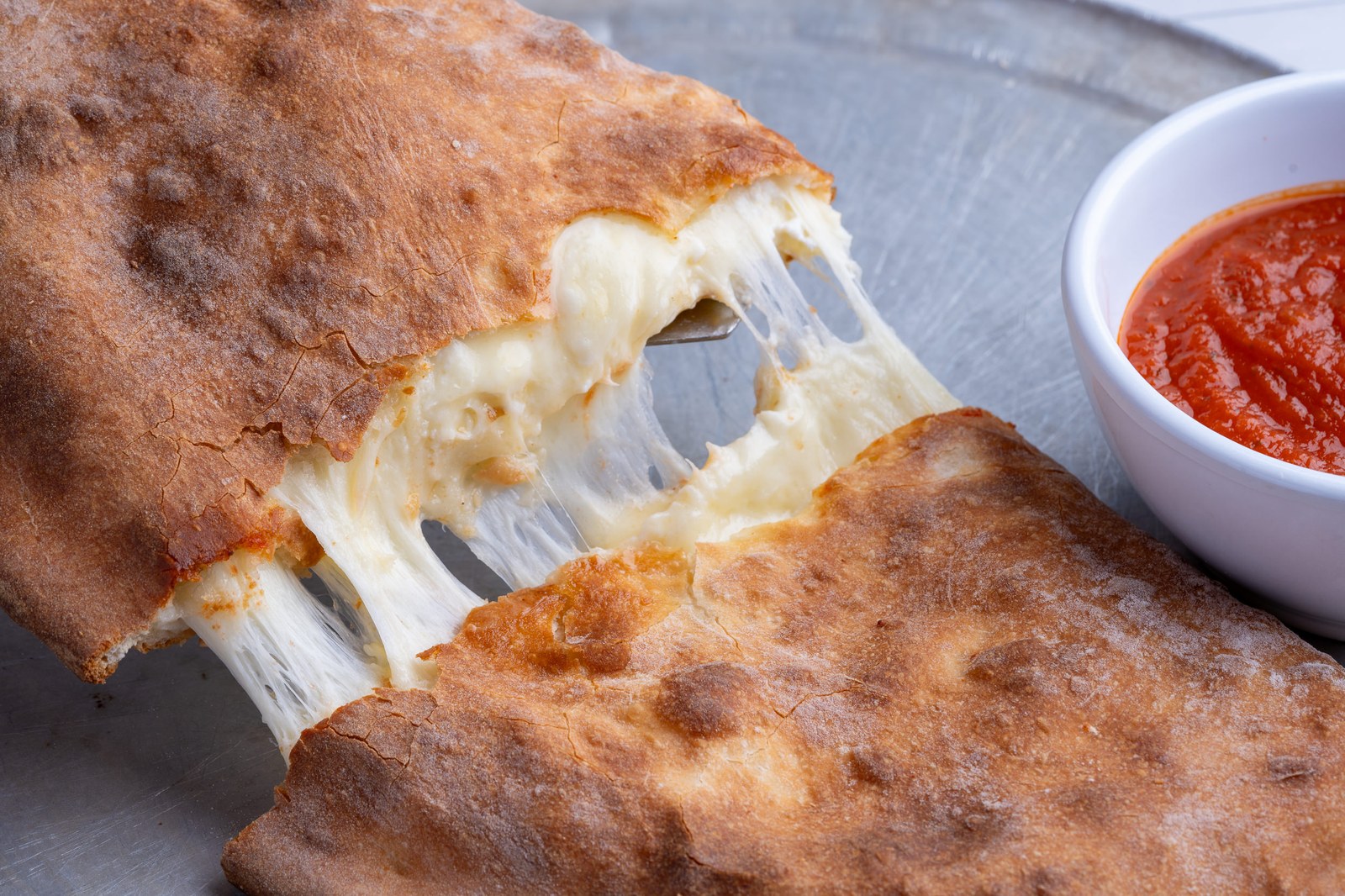 Sami's calzone with marinara